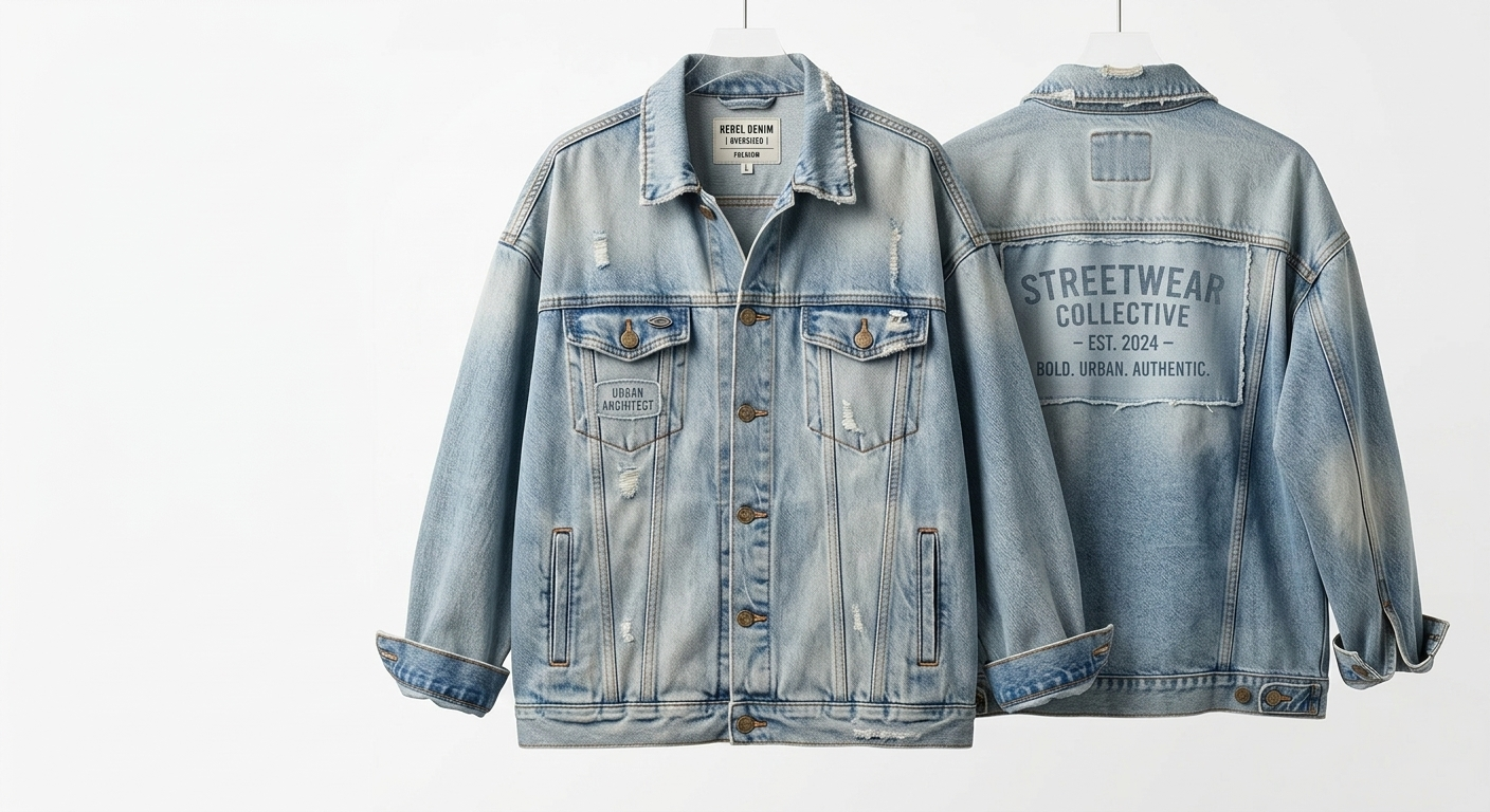 Weekend Glow Oversized Denim Jacket